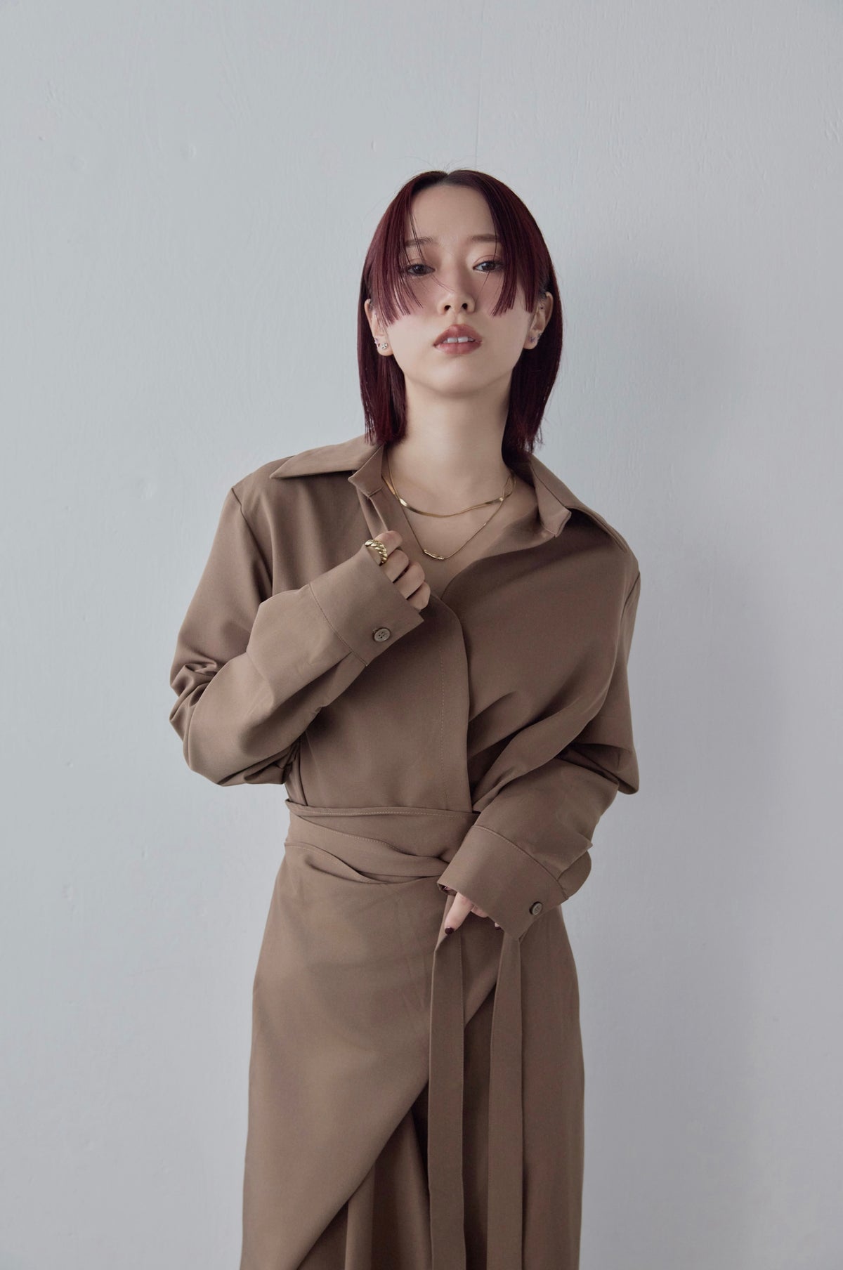 Wrap Shirt Dress