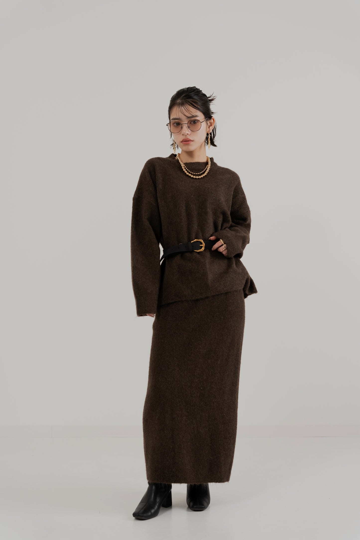 Modern Snood Knit Set – 3 Piece