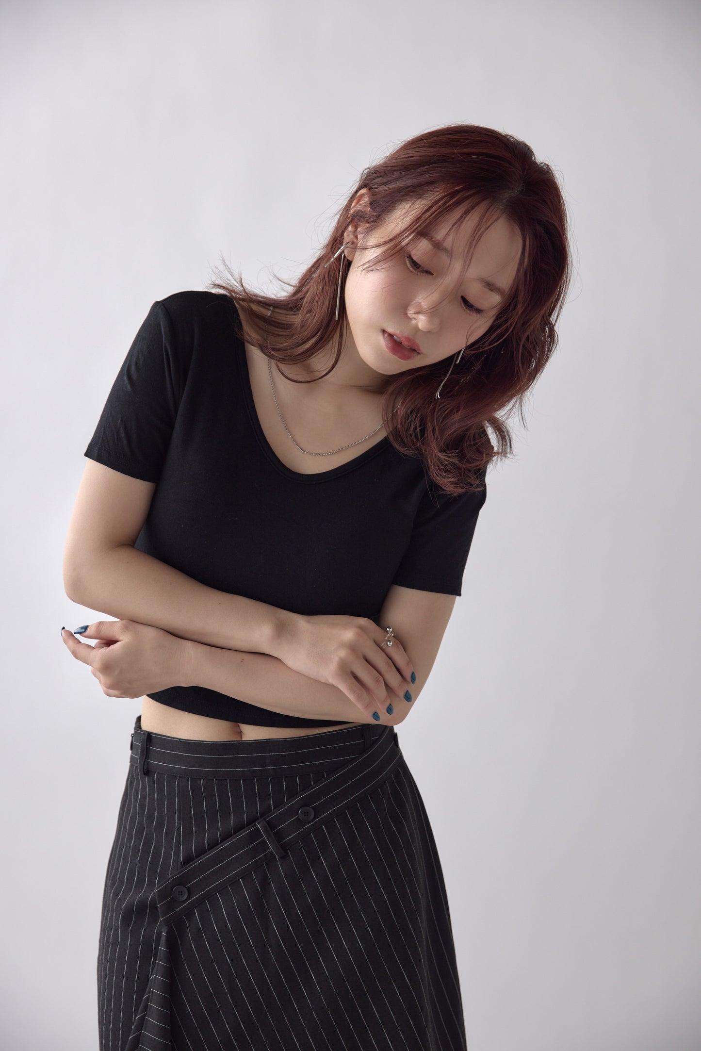 Padded Cropped T-shirt　