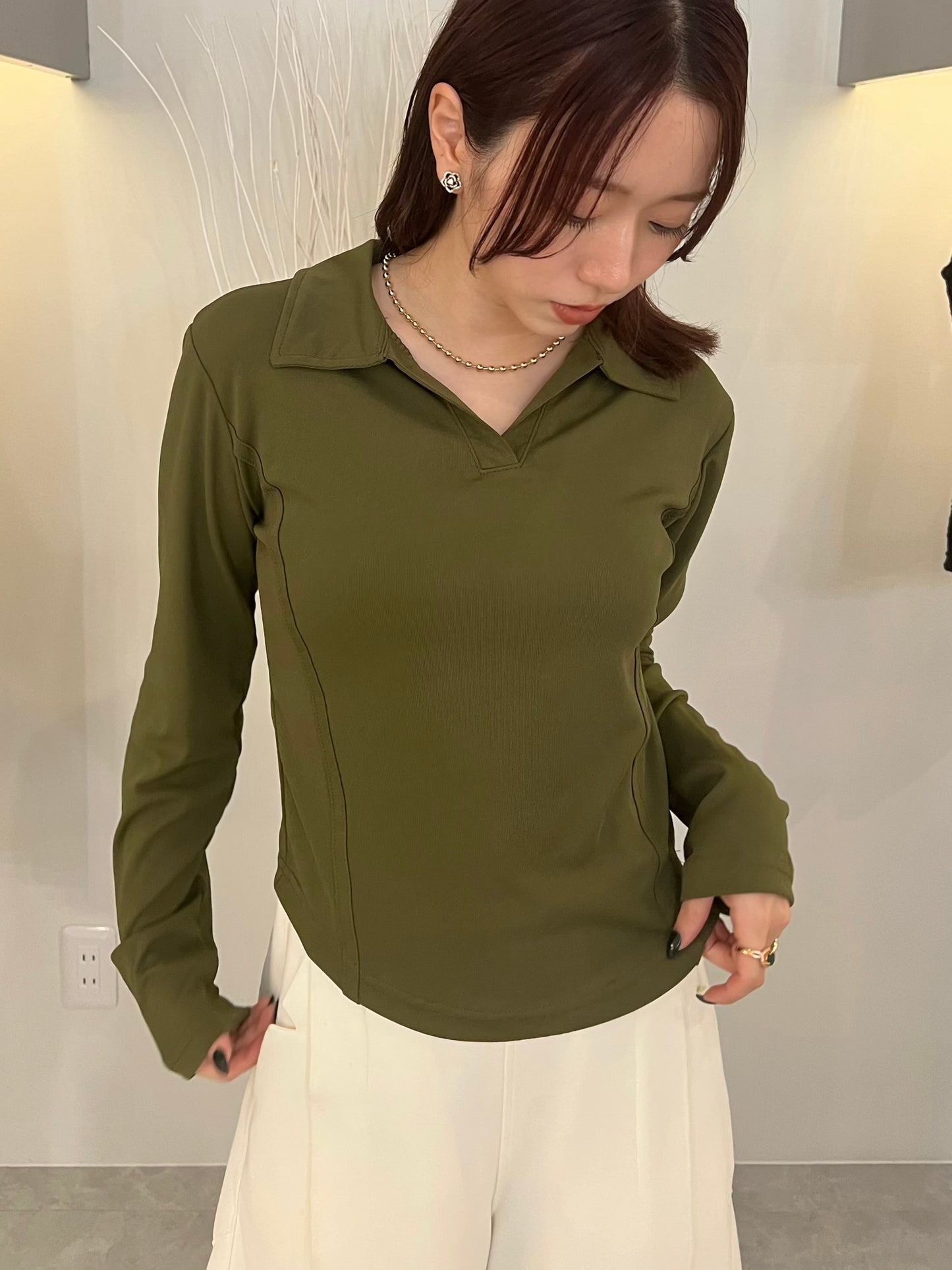 【サンプル】Two-line Collared Shirt