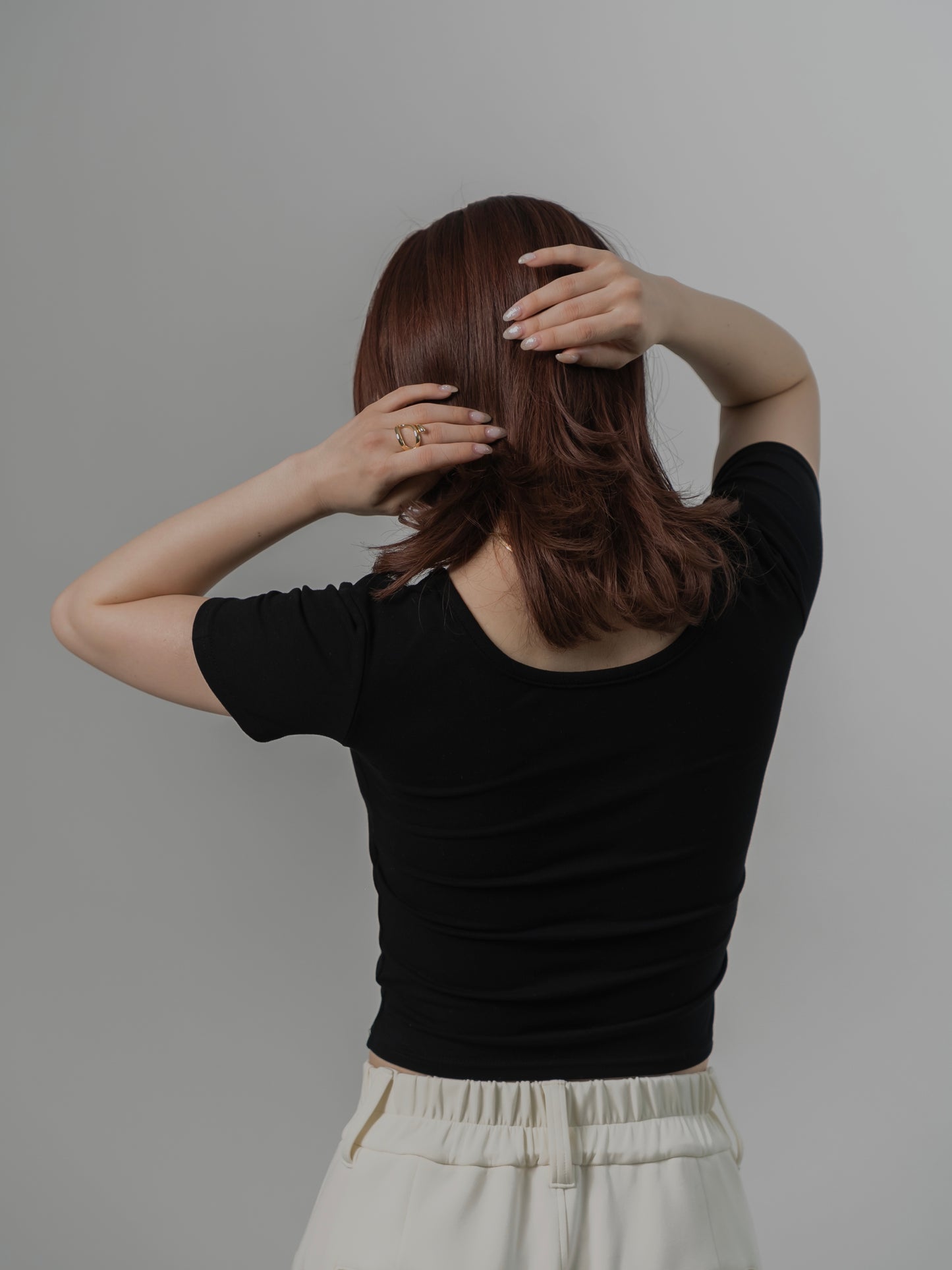 Padded Cropped T-shirt　