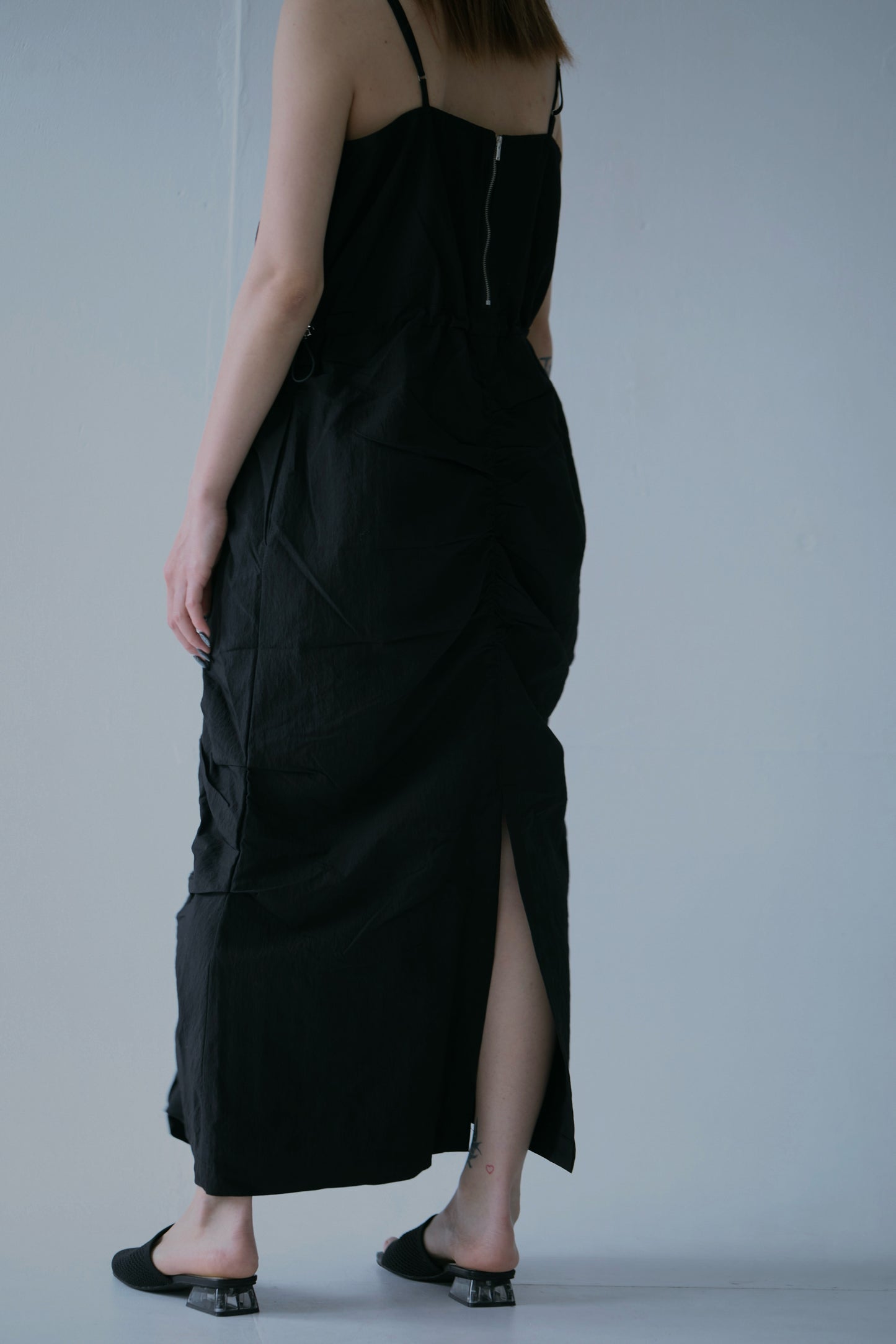 Adjustable Shirred Dress