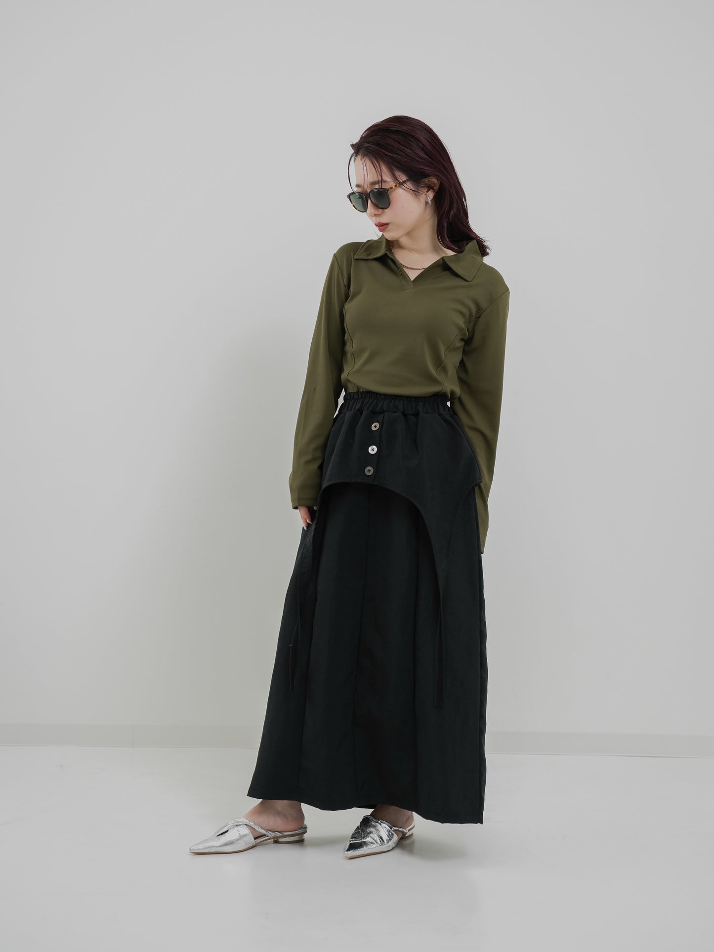 Two-line Collared Shirt