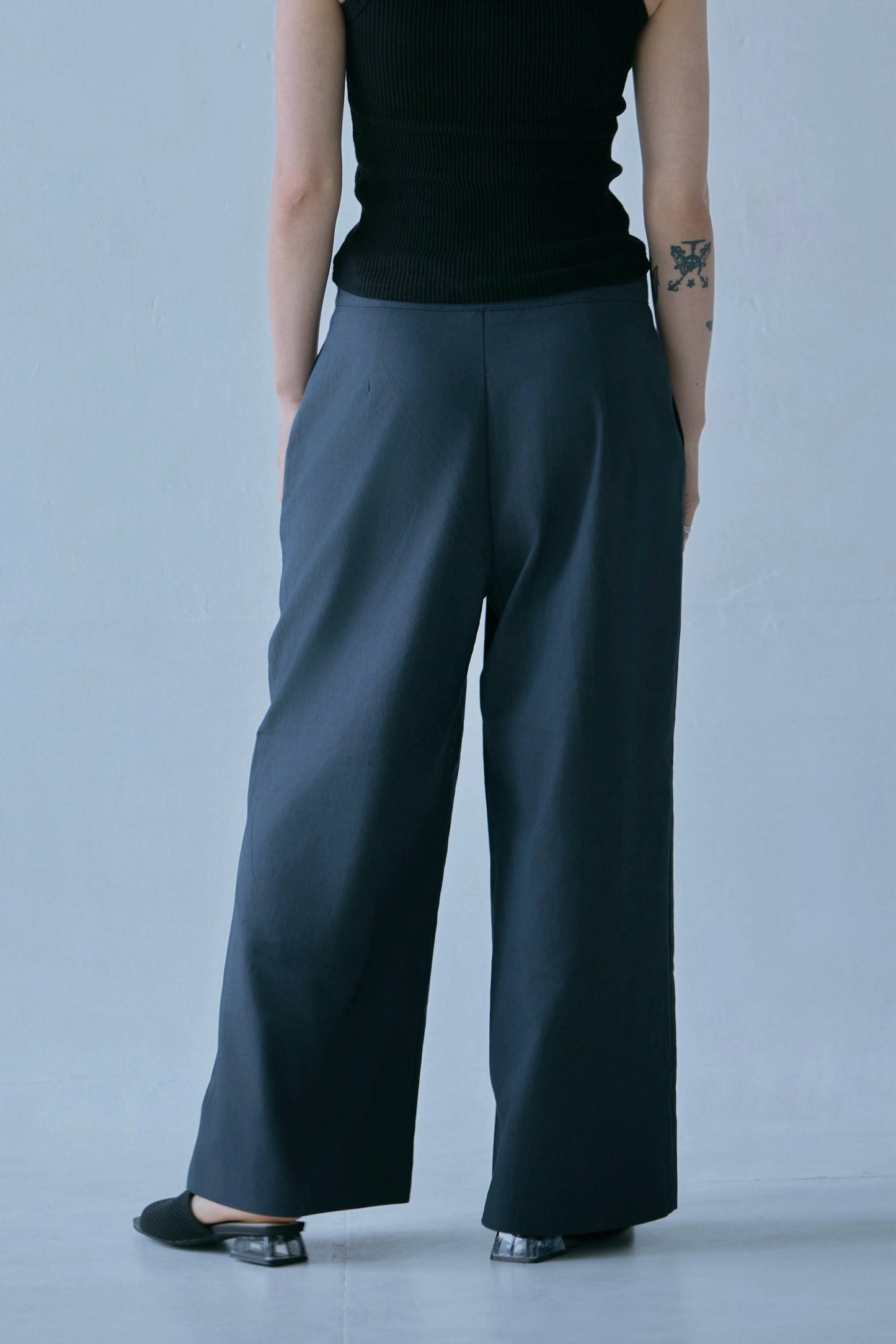 Waist Layered Slacks Pants