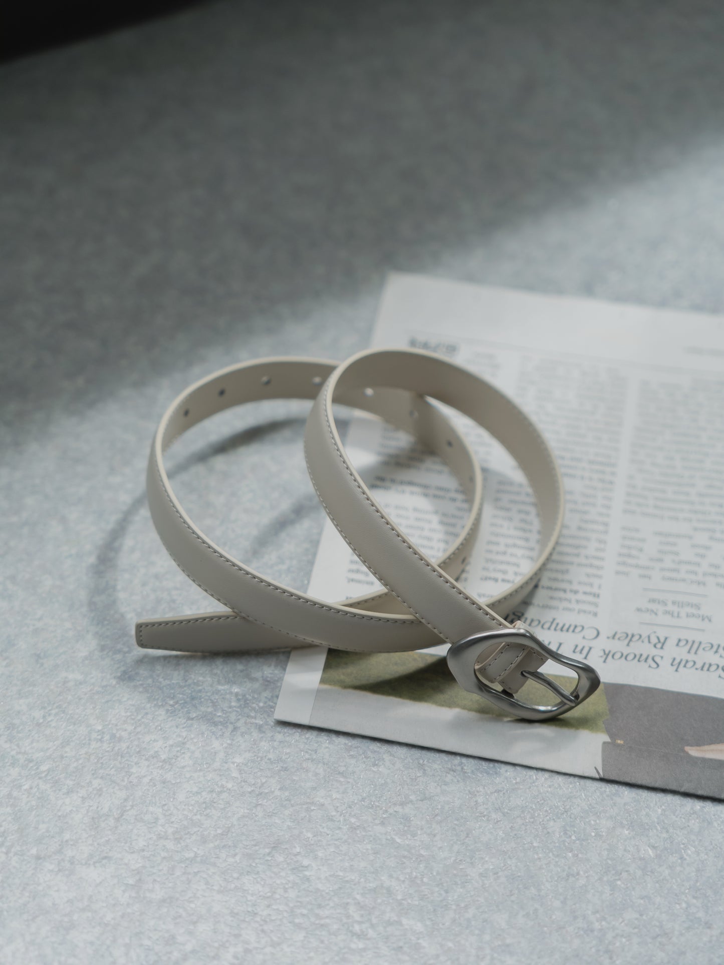 Silver Curve Belt
