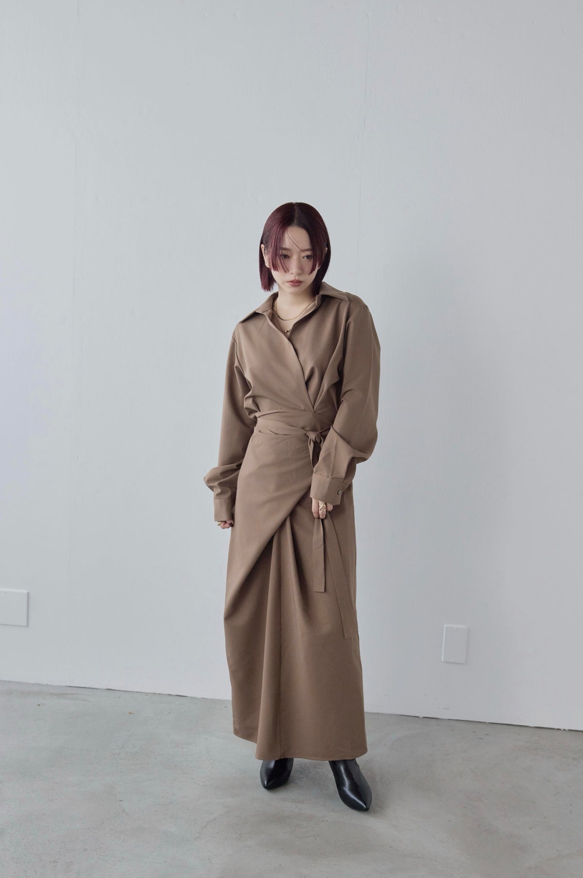 Wrap Shirt Dress