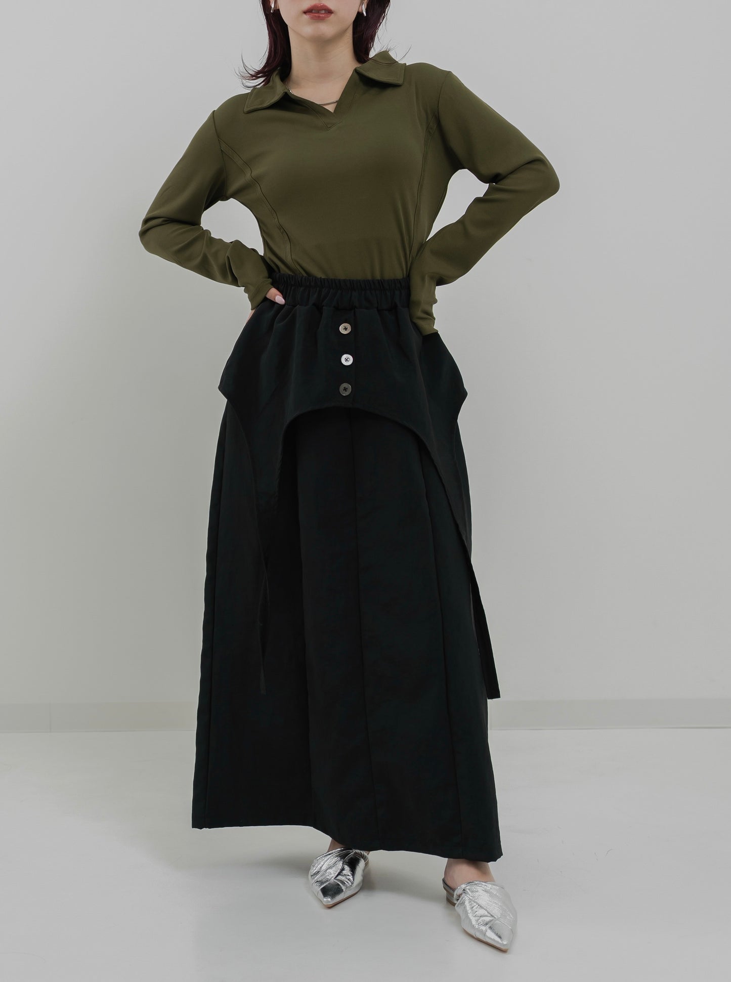 Two-line Collared Shirt