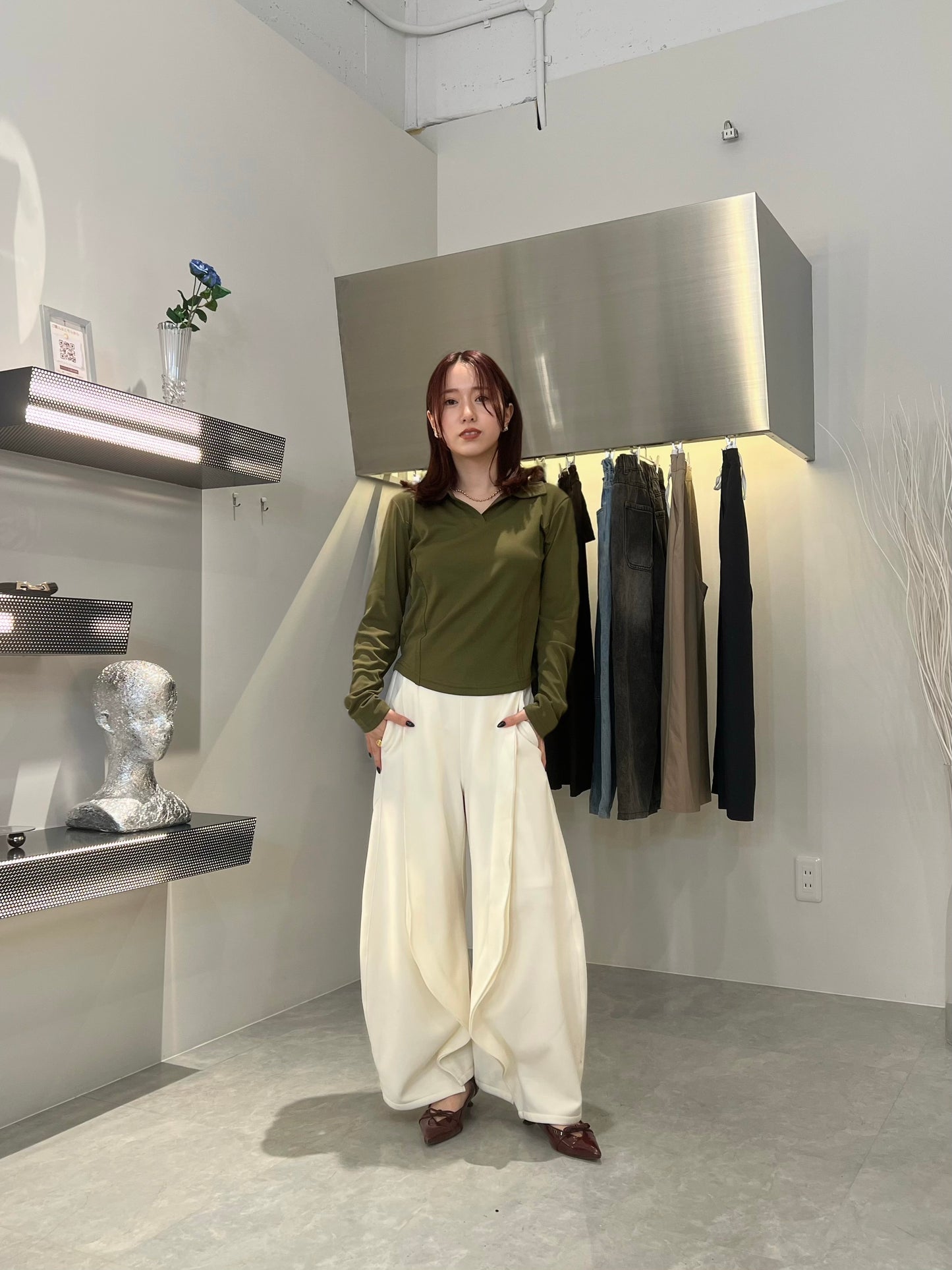 【サンプル】Two-line Collared Shirt