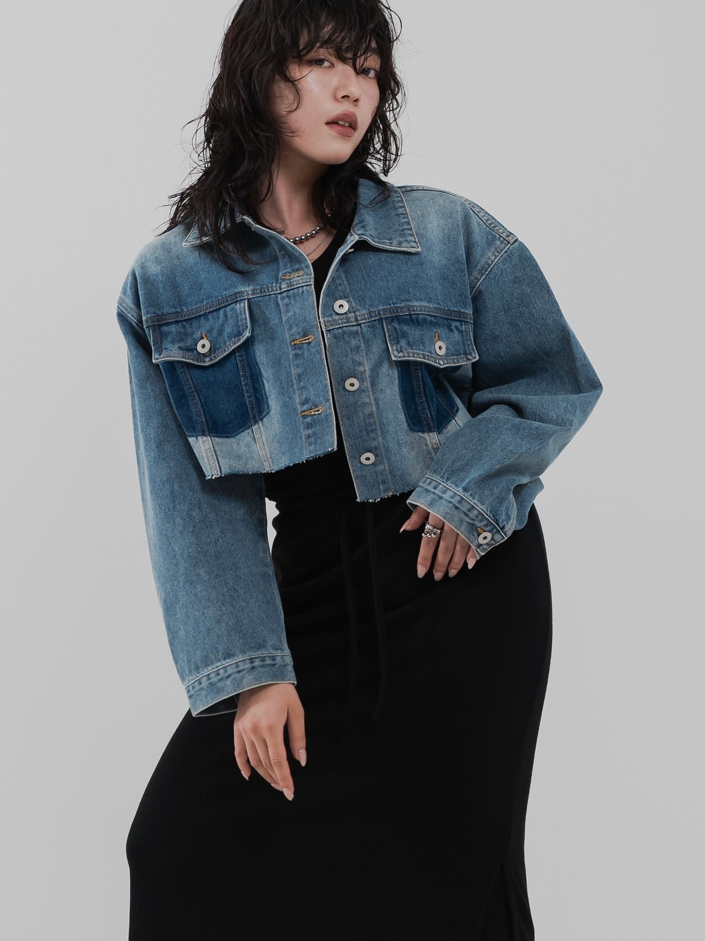 Cropped Denim Jacket