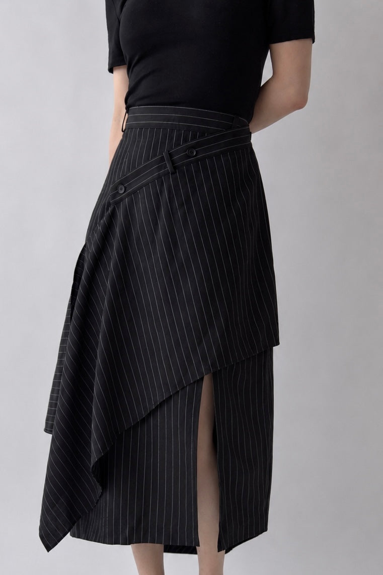 Asymmetry Wrap Skirt