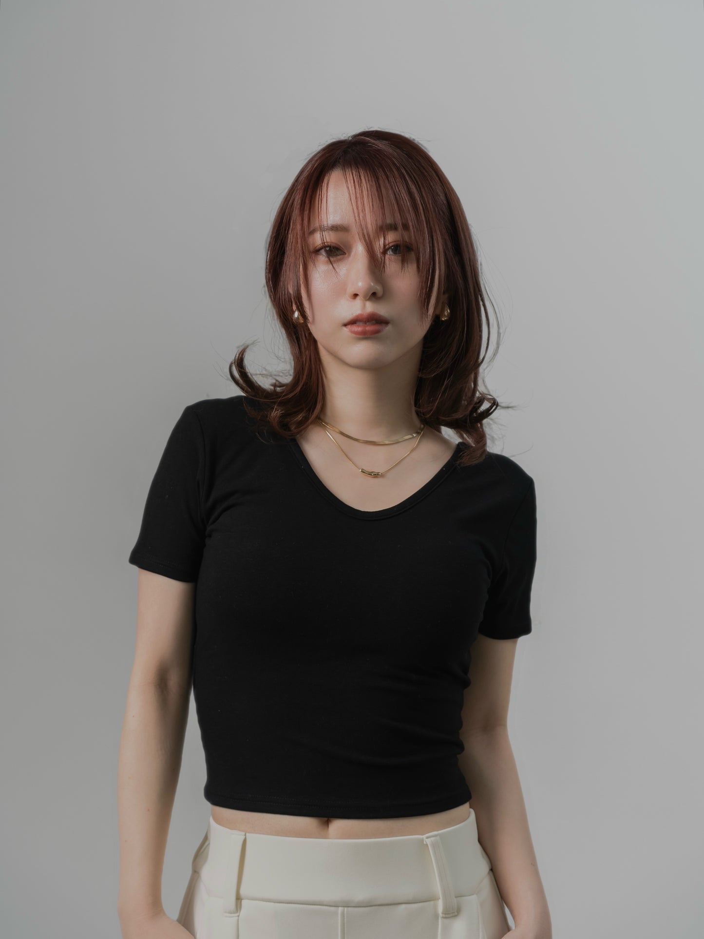 Padded Cropped T-shirt　
