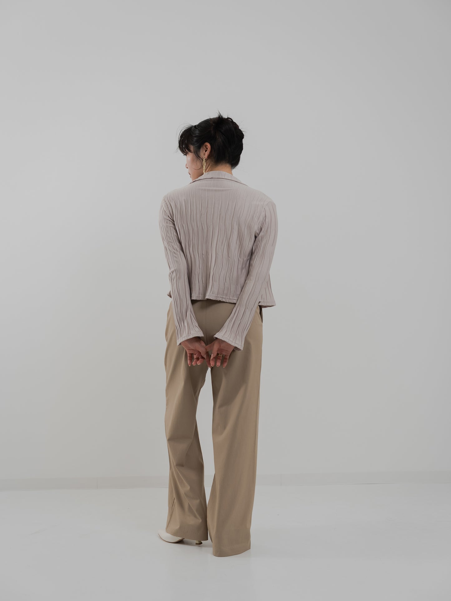 Striped Pleated Shirt