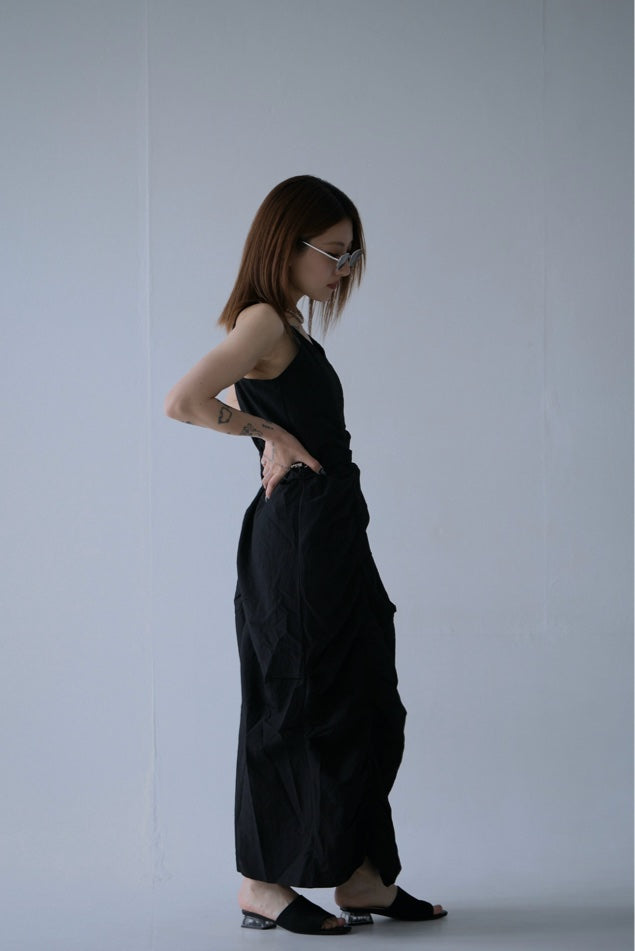 Adjustable Shirred Dress