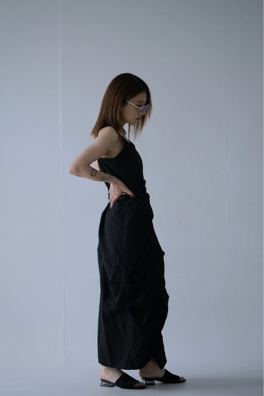Adjustable Shirred Dress