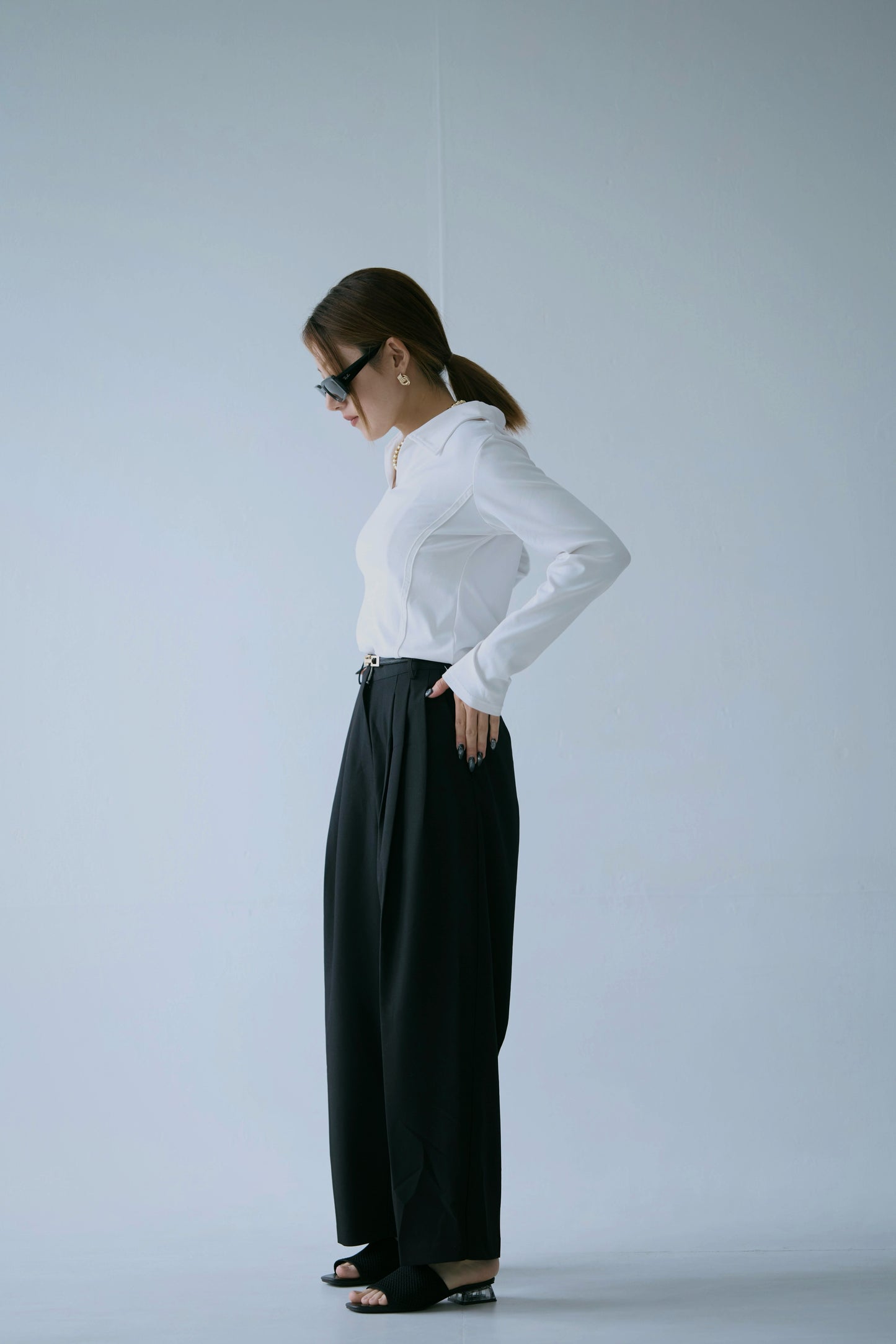 Two-line Collared Shirt
