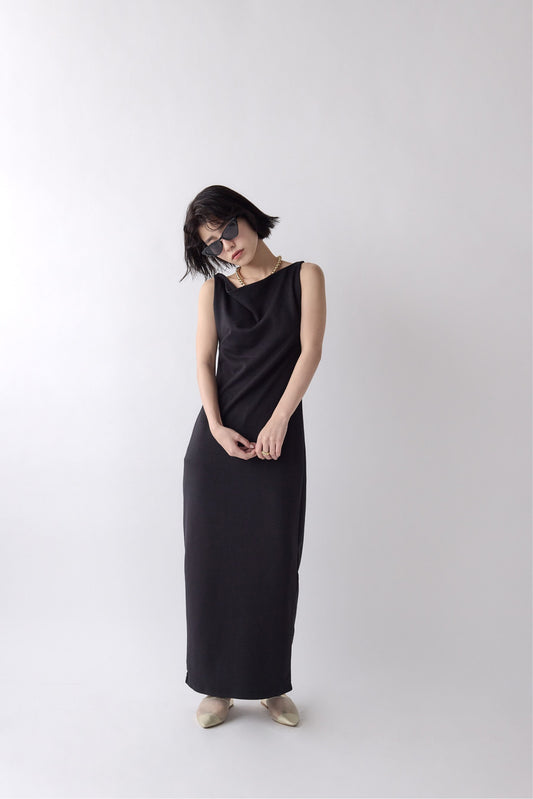 Boat Neck Knit Dress