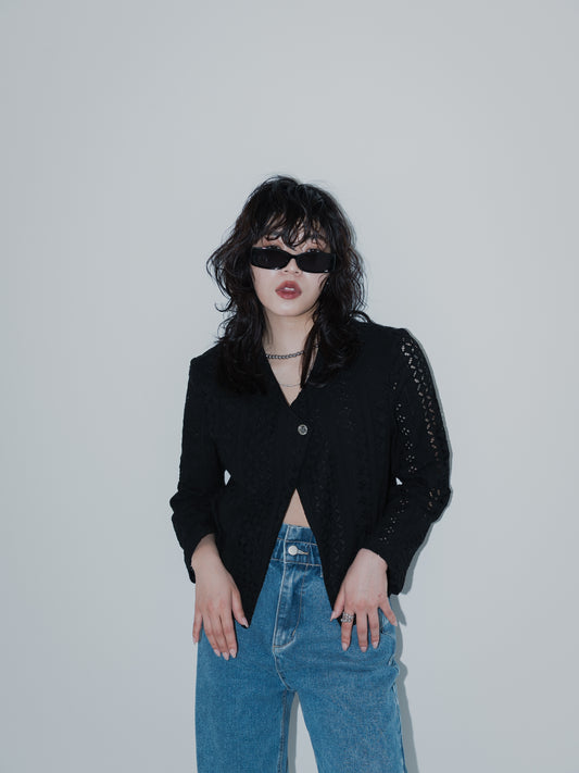 Embroidered lace jacket