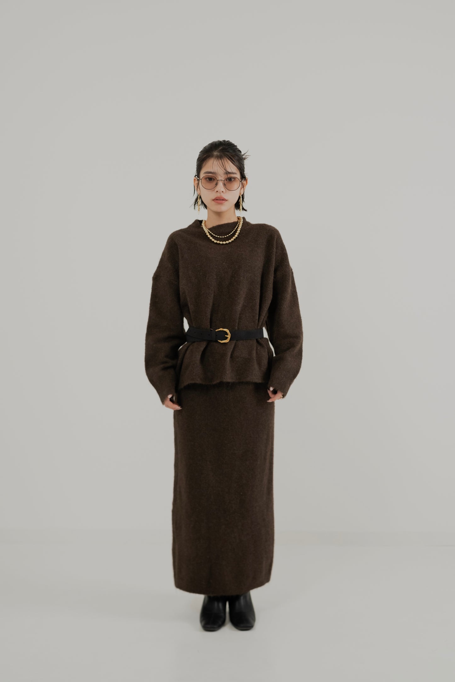 Modern Snood Knit Set – 3 Piece