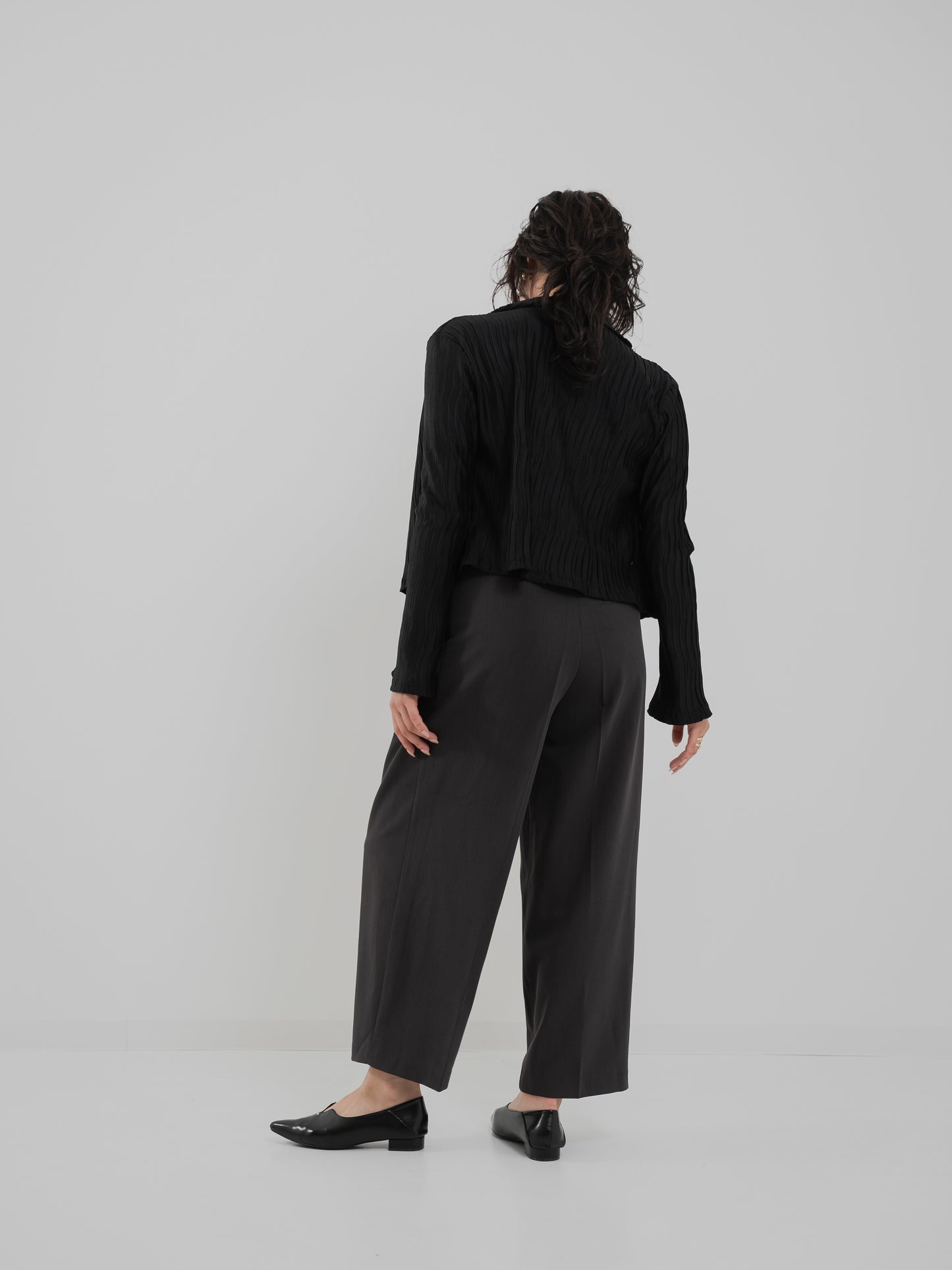 Striped Pleated Shirt