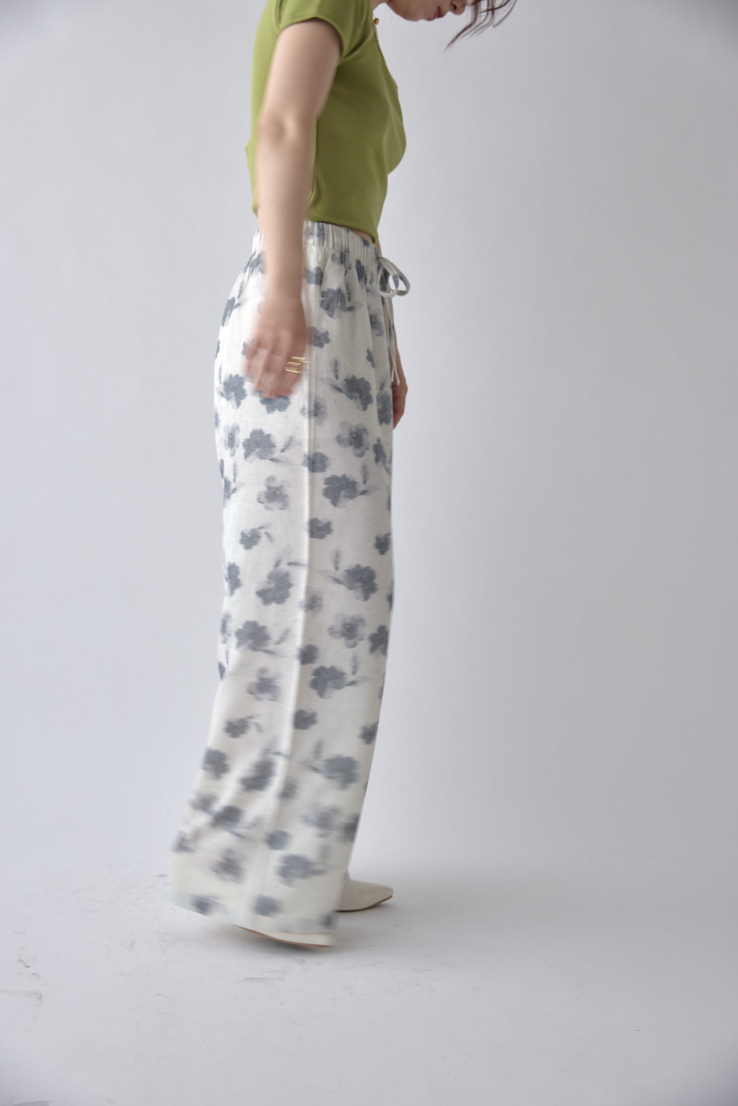Soft Flower Easy Pants