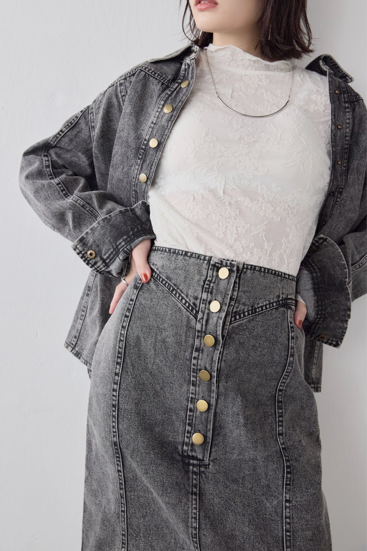 Vintage-Style Denim Set
