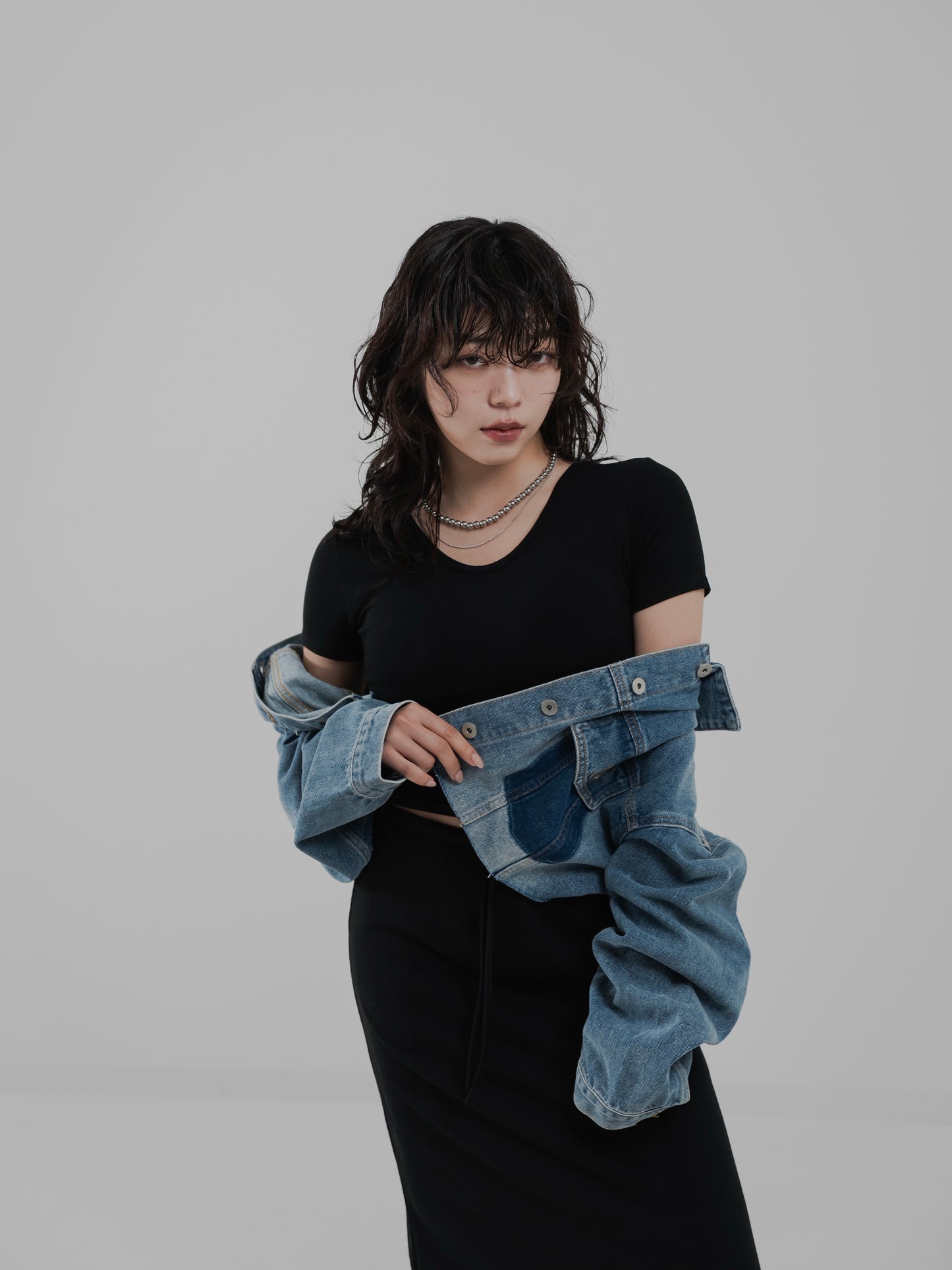 Padded Cropped T-shirt　