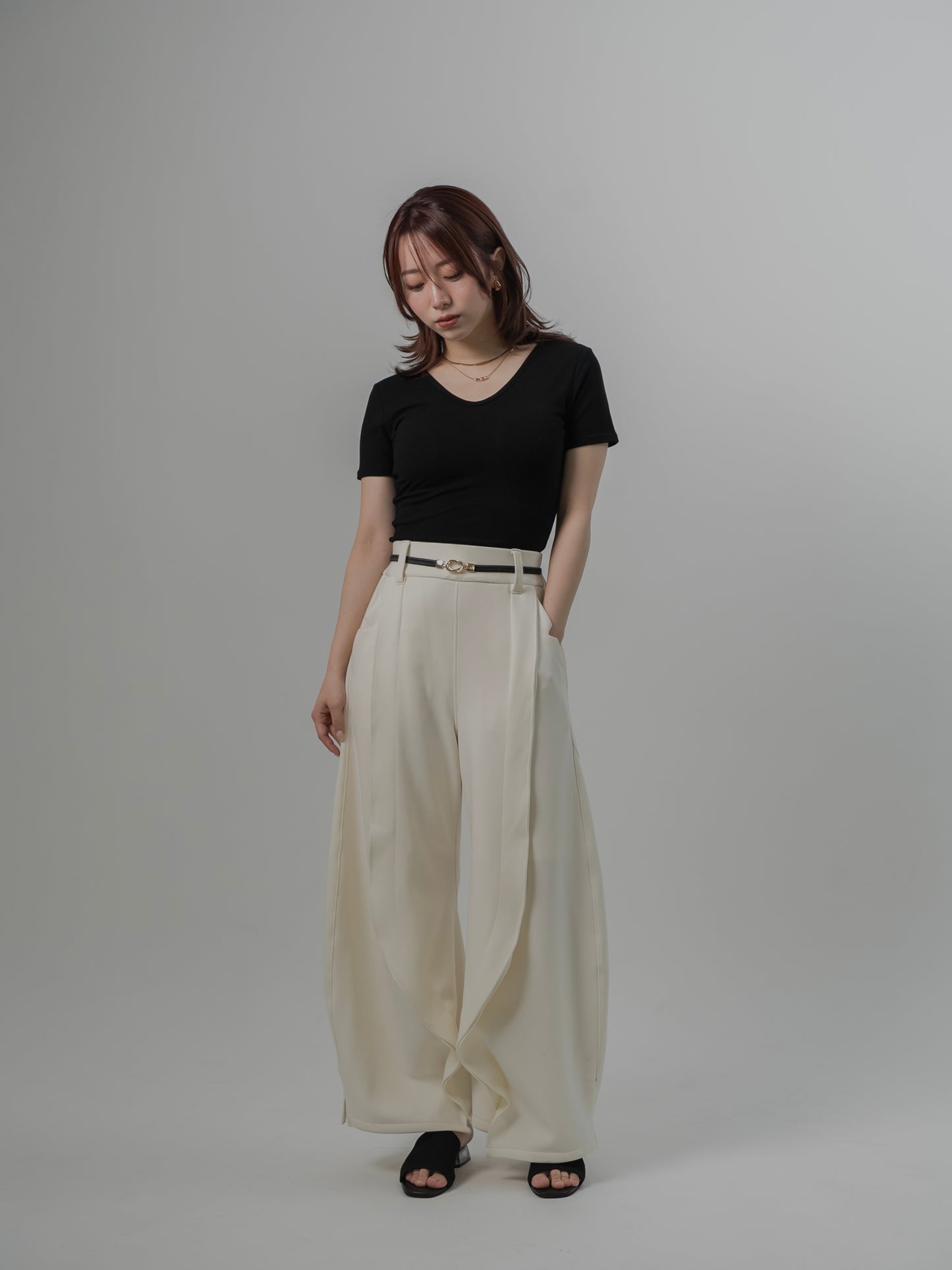 Padded Cropped T-shirt　