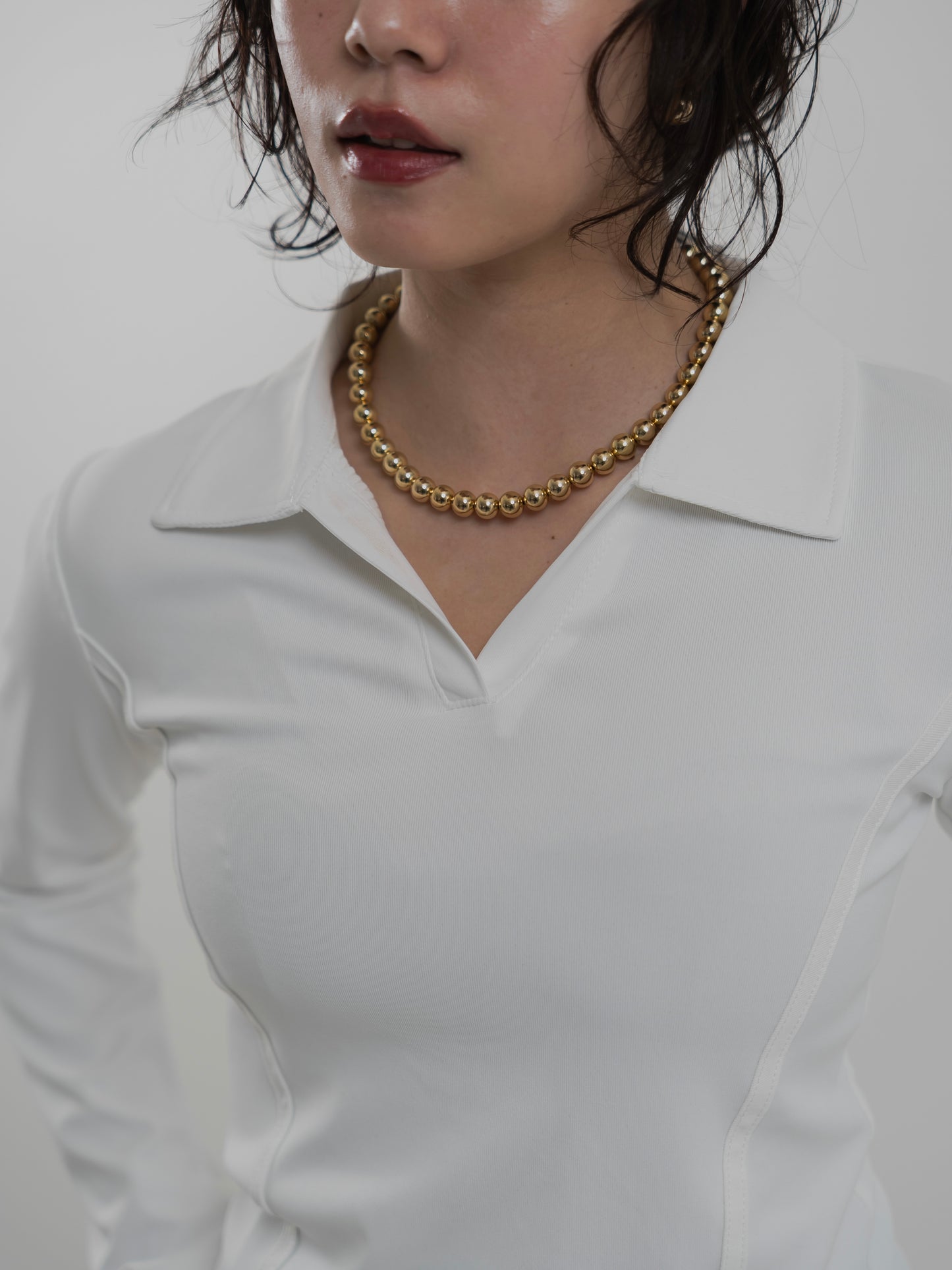 Two-line Collared Shirt