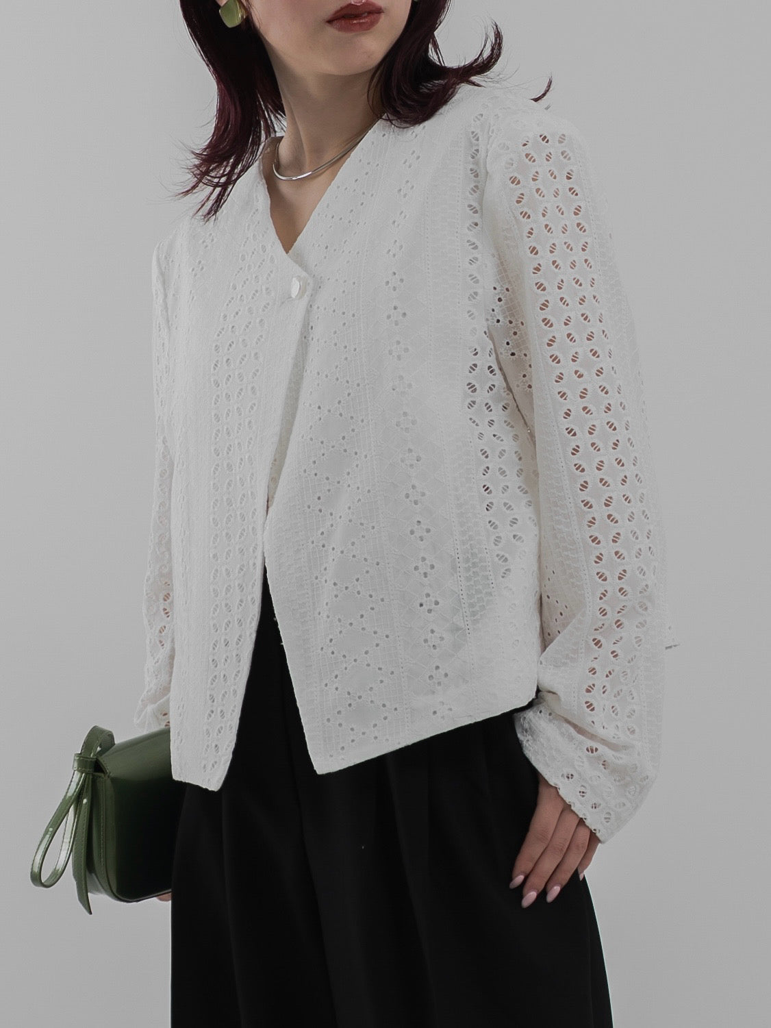 Embroidered lace jacket