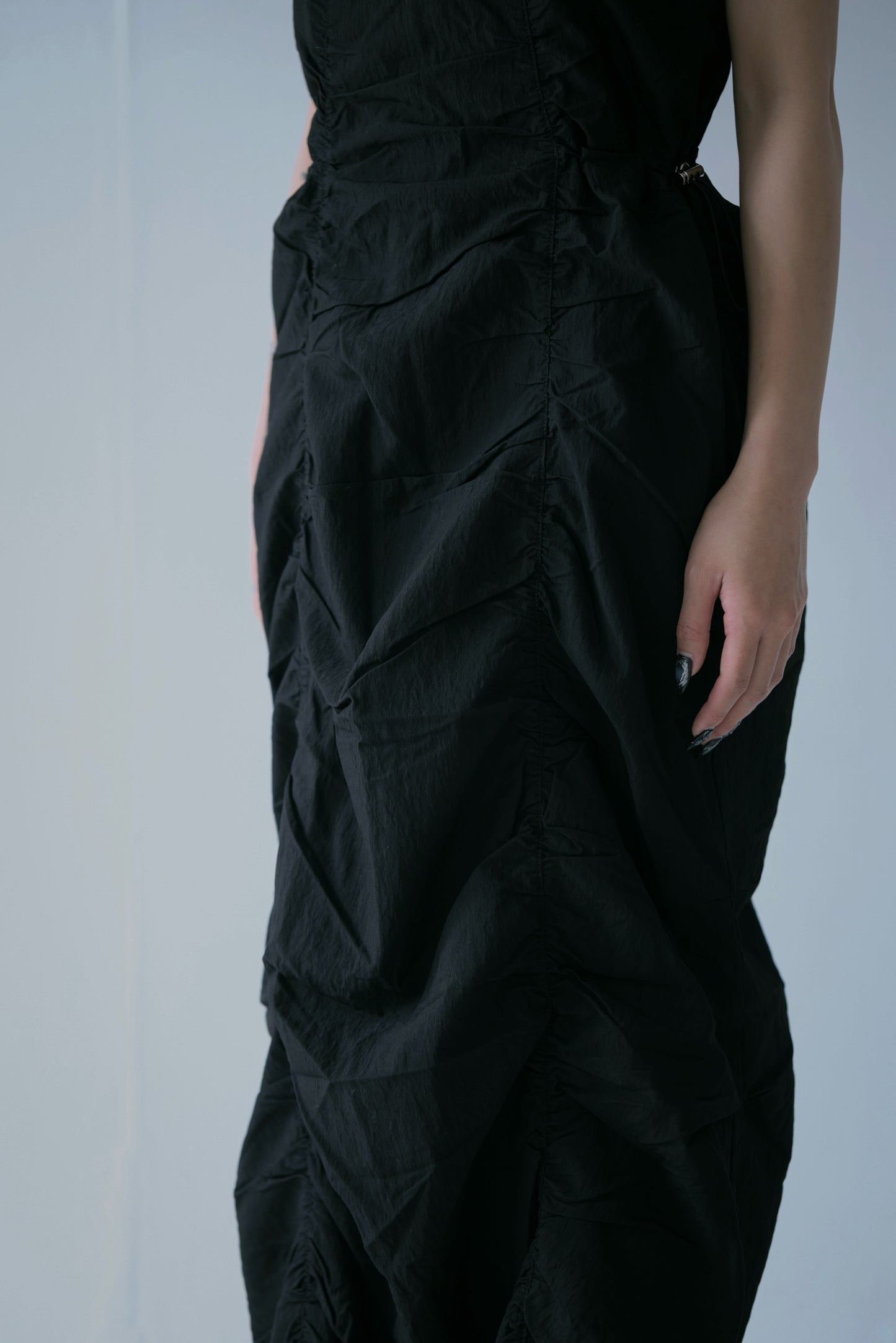 Adjustable Shirred Dress