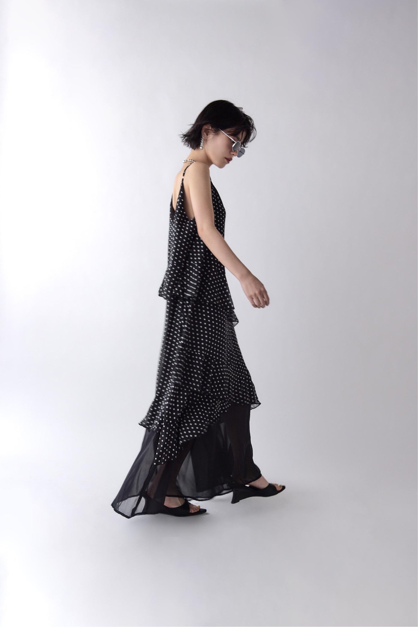 Dot Chiffon Cami Dress
