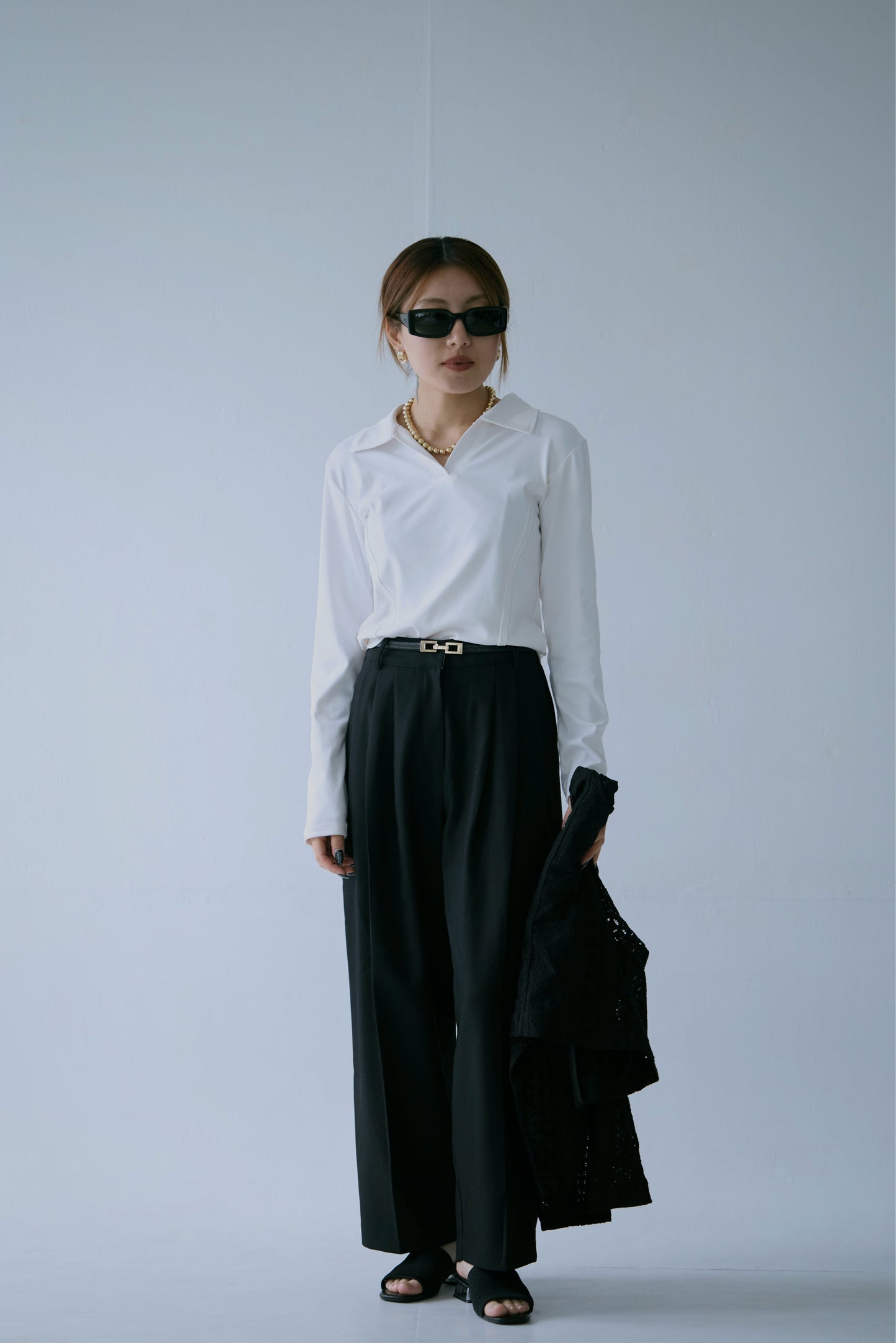 Two-line Collared Shirt