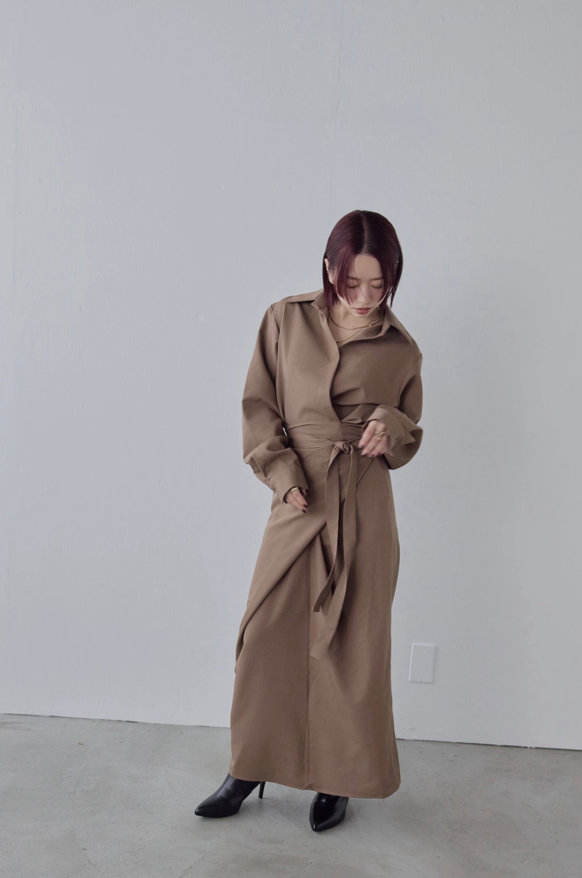 Wrap Shirt Dress