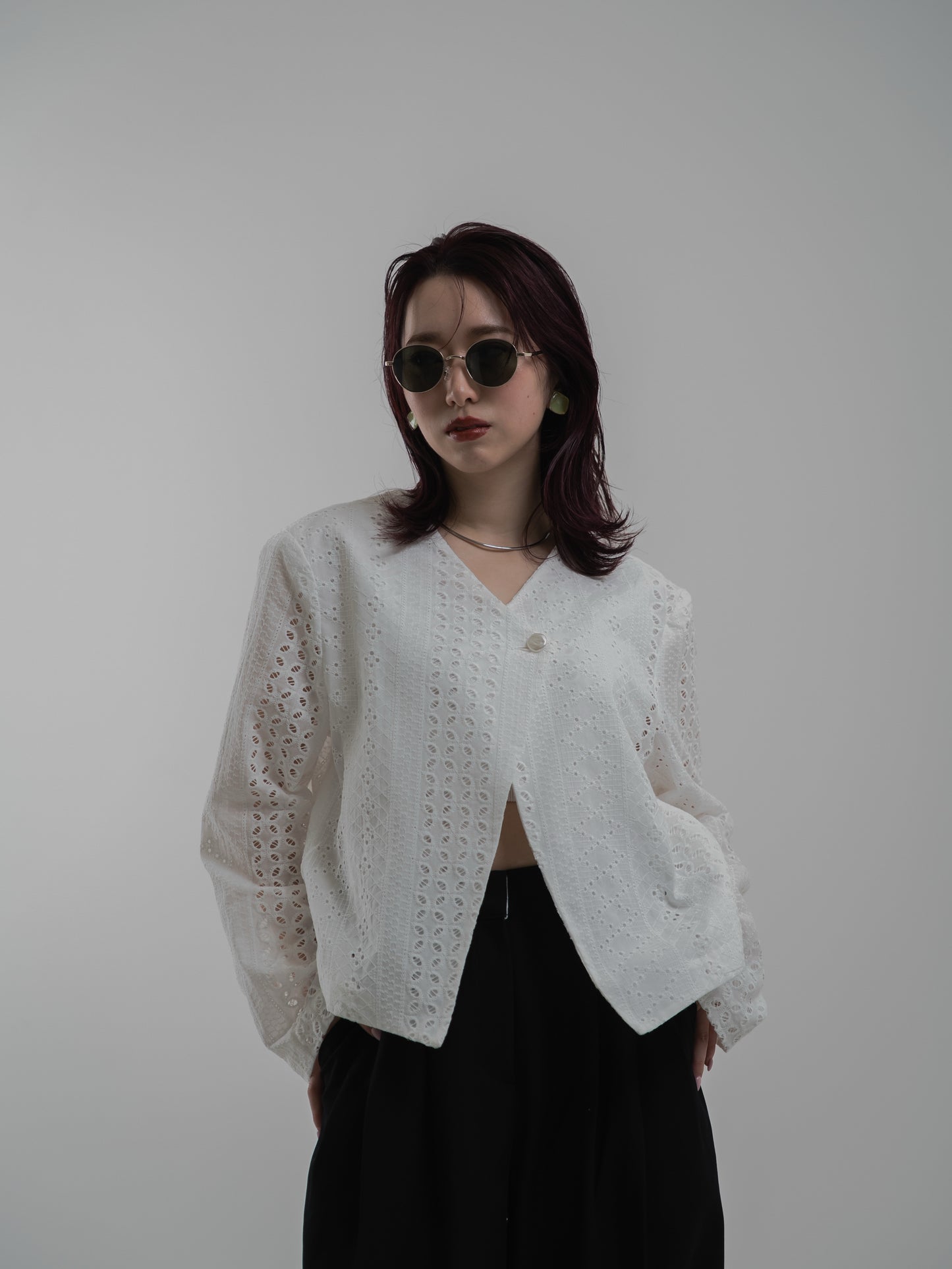 Embroidered lace jacket