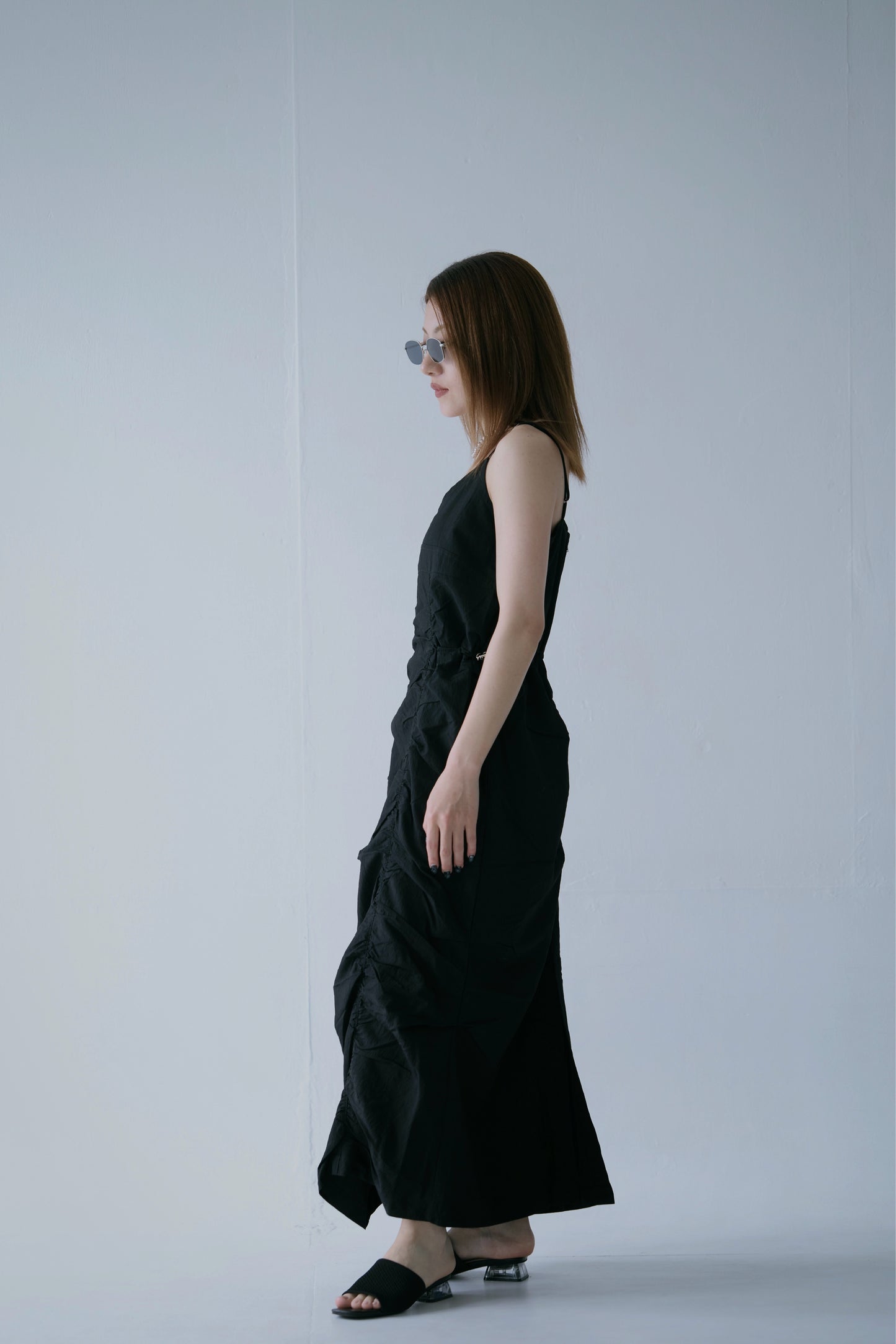 Adjustable Shirred Dress