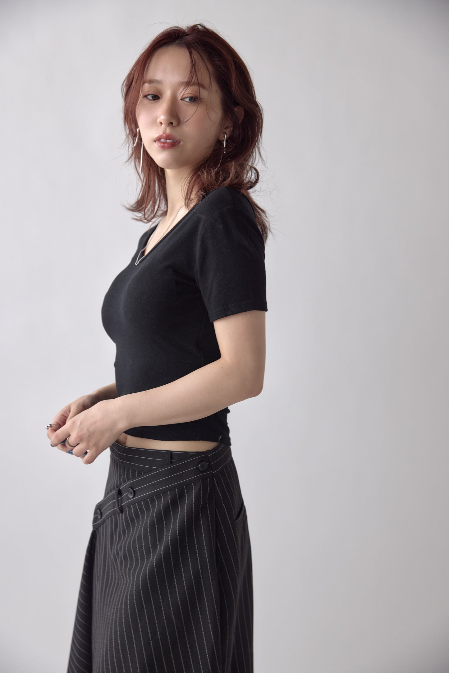 Padded Cropped T-shirt　