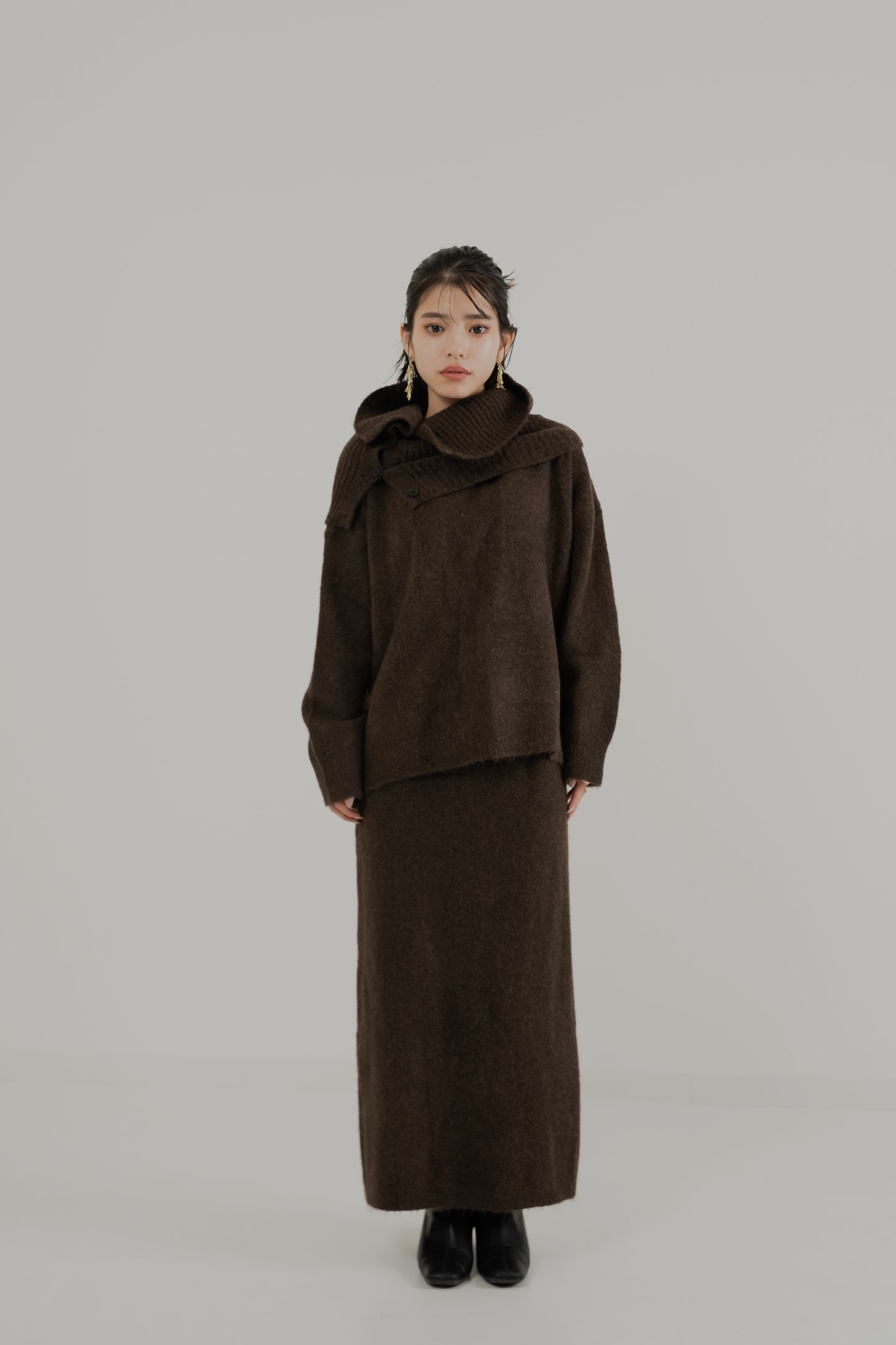 Modern Snood Knit Set – 3 Piece