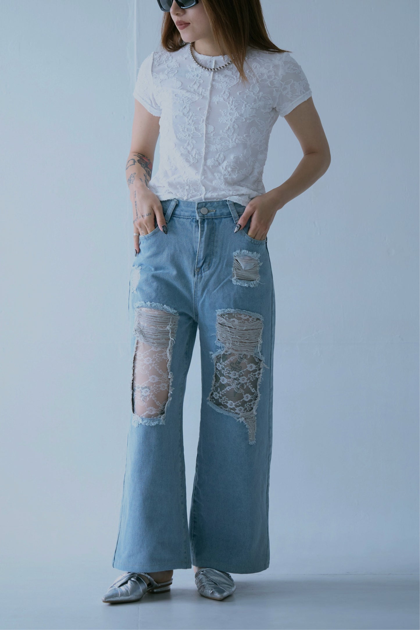 Flower Lace T-shirt