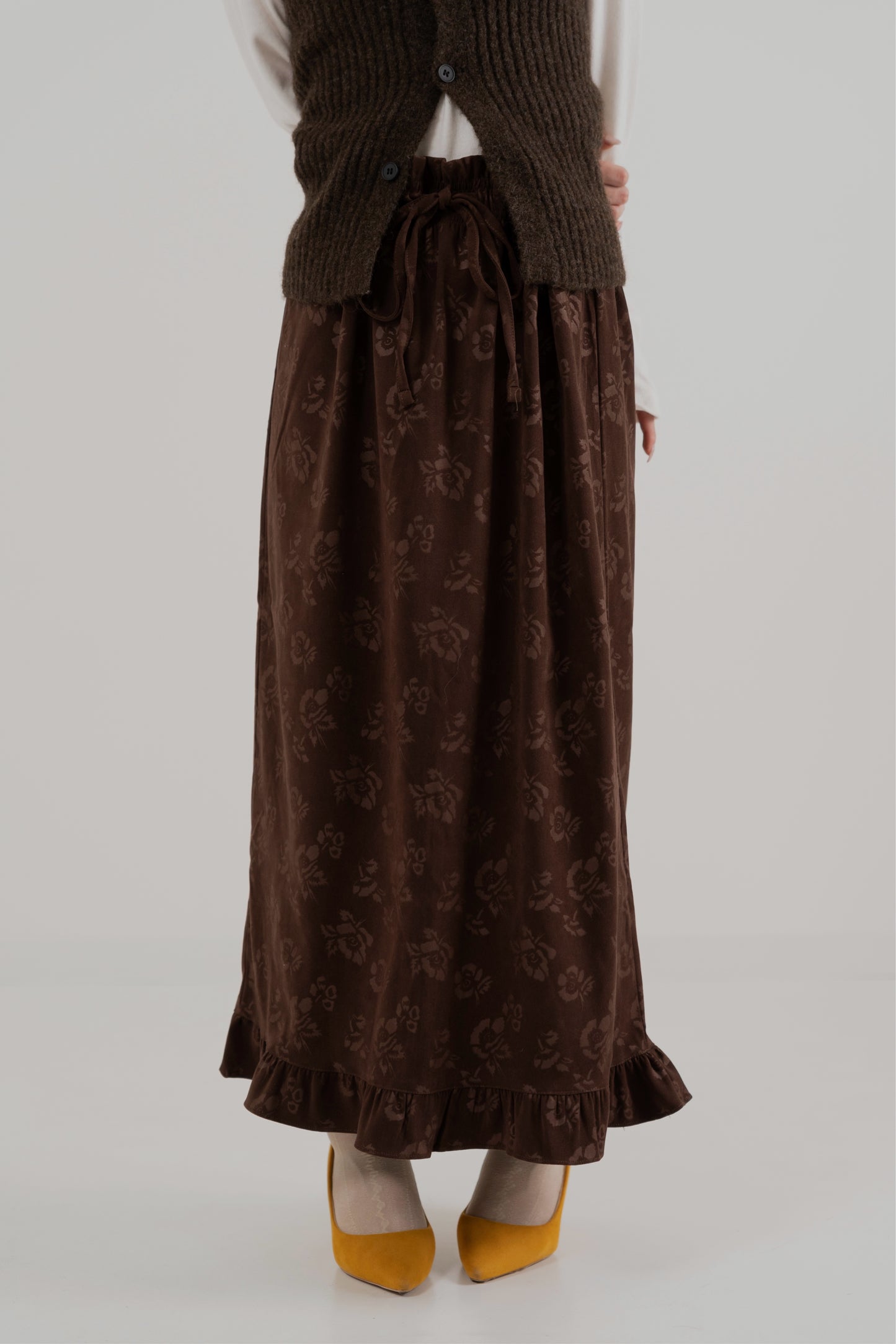 Jacquard Rose Skirt