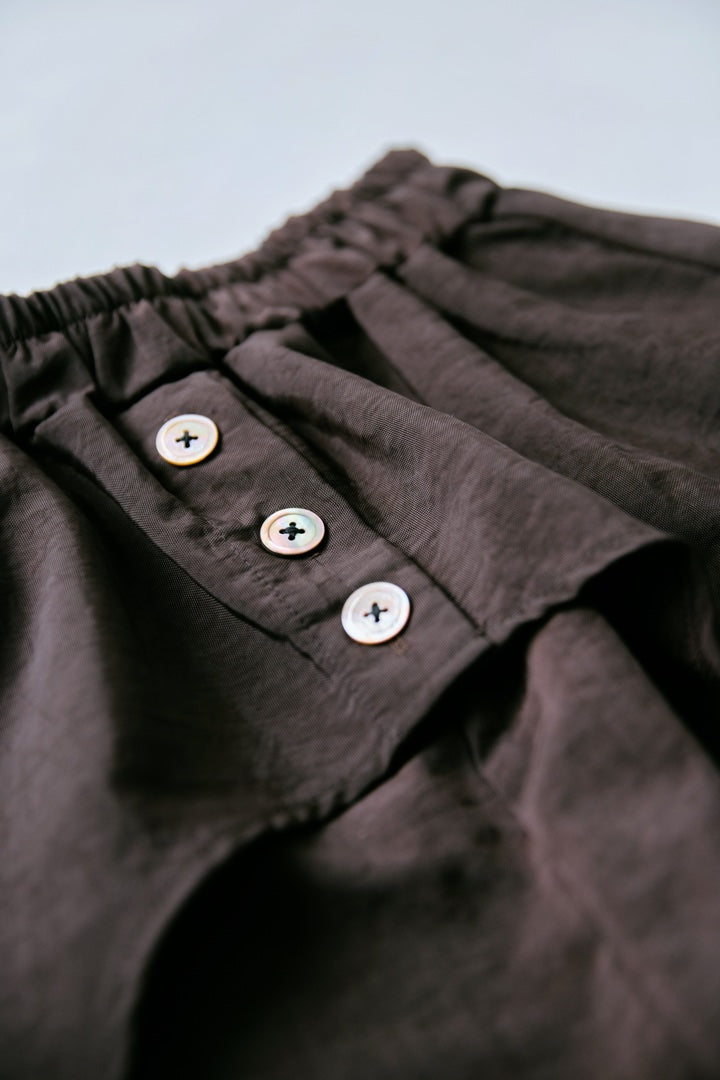 Double Wrap Button Skirt