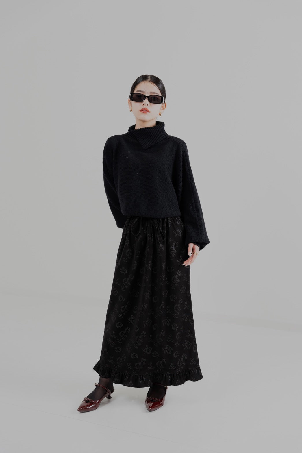 Turtleneck Crop Knit