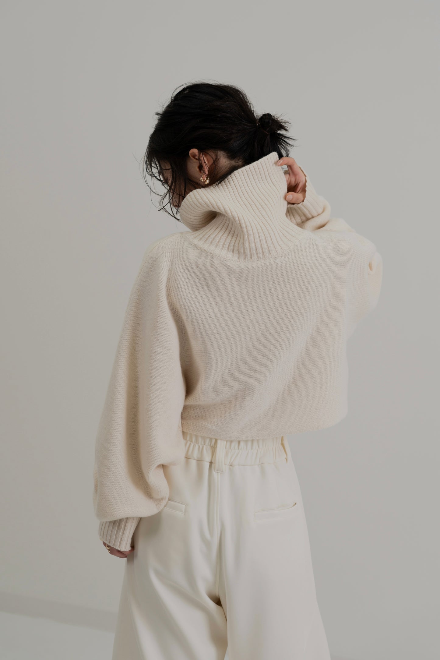 Turtleneck Crop Knit